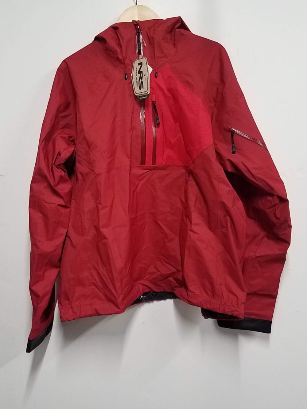 NRS High Tide Jacket Mens XXL XXLarge Red Hyprotex 2.5 Waterproof Zip 20026.04